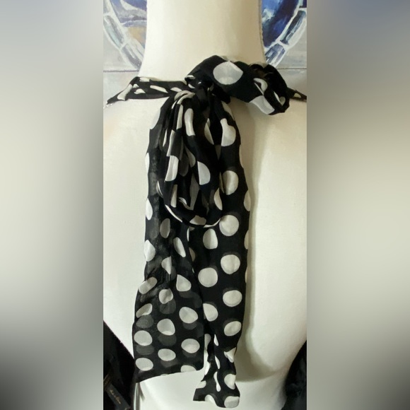 BCBG Polka black & White Dot Dress SZ 08 - Picture 5 of 6